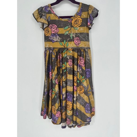 DotDotSmile Other - DotDotSmile Girls Empire Dress Size 5/6 Roses and Spider Webs NWT